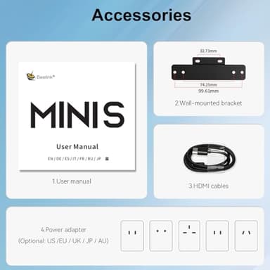 Beelink Mini S13 Mini PC,13th Intel Twin Lake-N150 (up to 3.6GHz, Upgraded N100), 16GB DDR4 500GB M.2 SSD, Mini Desktop Computer Support 4K Dual Display/USB 3.2/WiFi 6/BT 5.2 for HTPC/Office/Business - Image 9