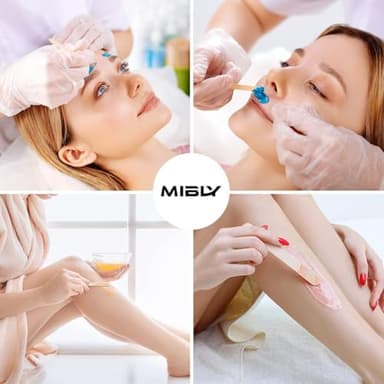 Mibly 4 Style 350 Pcs Assorted Wooden Wax Sticks for Body Legs Face and Small Medium Large Sizes Eyebrow Waxing Applicator Spatulas for Hair Removal or Wood Craft Sticks - Image 4