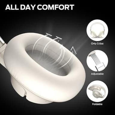 Monster Persona SE ANC Active Noise Cancelling Headphones, Bluetooth Headphones Over Ear, 60H Playtime, HiFi Stereo Audio, Deep Bass, Built-in Mic, Wireless Headsets for Home Office - Image 6