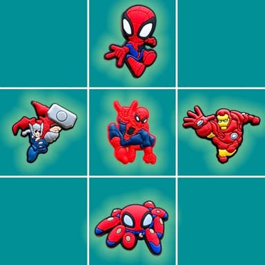 15Pcs Cartoon Croc Charms for Shoe, Cartoon Shoe Charms for Clogs Sandals Decoration - Image 2