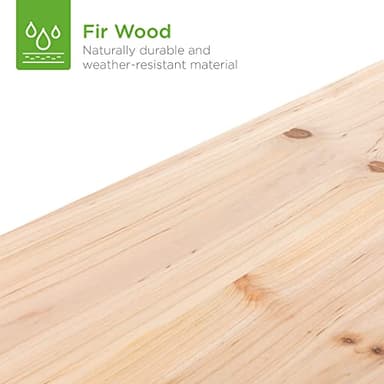 Best Choice Products 8x2ft Outdoor Wooden Raised Garden Bed Planter for Vegetables, Grass, Lawn, Yard - Natural - Image 5