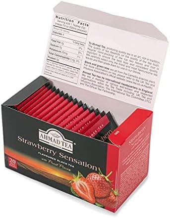 Ahmad Tea Strawberry Sensation Black Tea, 20-Count Boxes (Pack of 6 - Image 5