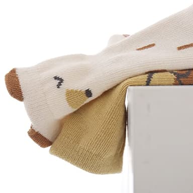 Exegawe Toddler Non Slip Socks, Cute Baby Socks with Grips Crew Socks 5 Pairs(H,M/1-3y) - Image 5