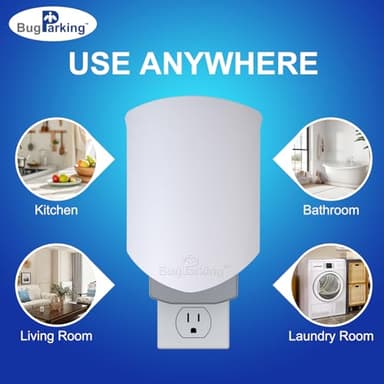 Flying Insect Trap for Indoors: Light Trap Captures Fruit Flies, Gnats, and Houseflies, BUG PARKING 1 Device and 3 Refills Silent Bug Catcher with UV Light for Indoor-Plants, Kitchen - Image 8