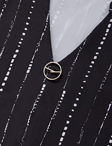 VALOLIA Womens Tops Dressy Casual 3/4 Sleeve Tops for Women Business Casual Blouses Summer Loose Fitting Tops Tunics Or Tops To Wear With Leggings Tummy Coverage Tops for Women Black Stripe X-Large - Image 3