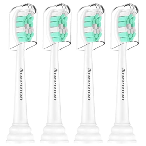Aoremon Replacement Heads for Philips Sonicare C2 C1-4Pcs Brush Heads Compatible with All Phillips Sonicare Click-on Eltectric Toothbrush Model - Image 1