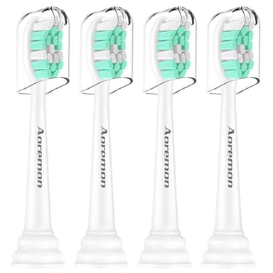 Aoremon Replacement Heads for Philips Sonicare C2 C1-4Pcs Brush Heads Compatible with All Phillips Sonicare Click-on Eltectric Toothbrush Model - Image 1