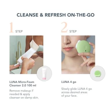 FOREO LUNA 4 go Face Cleansing Brush & Firming Massager | Premium Face Care | Enhances Absorption of Facial Skin Products | Simple Skin Care Tools | For All Skin Types - Image 2