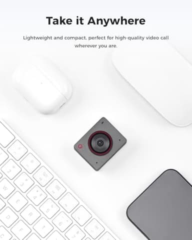 OBSBOT Meet 2-4K Webcam for PC with 1/2" Sensor, AI Framing & Autofocus, Beauty Mode, Lightweight, Gesture Control, HDR, Dual Microphone, 60 FPS, Web Cam for Streaming, Meeting, Gaming. (Space Grey) - Image 8