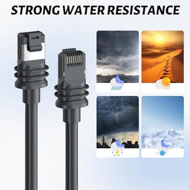 Wrugste Starlink Gen 3 Cable (150FT/46M) Gray Waterproof Starlink Replacement Cable for Indoor and Outdoor - Image 2