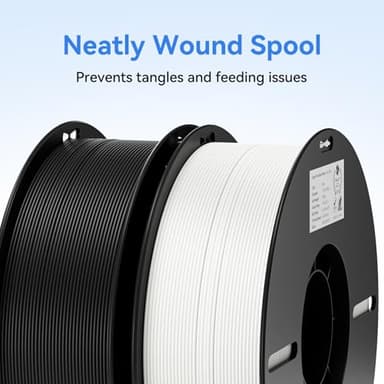 Creality 2kg Black & White PLA 1.75mm Filament Bundle for 3D Printing with No-Tangling Strong Bonding and Overhang Performance, Accuracy +/- 0.02mm - Image 5