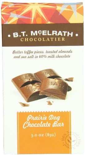 B.T. McElrath Chocolate Bar 40%, Prairie Dog, 3 Ounce - Image 1