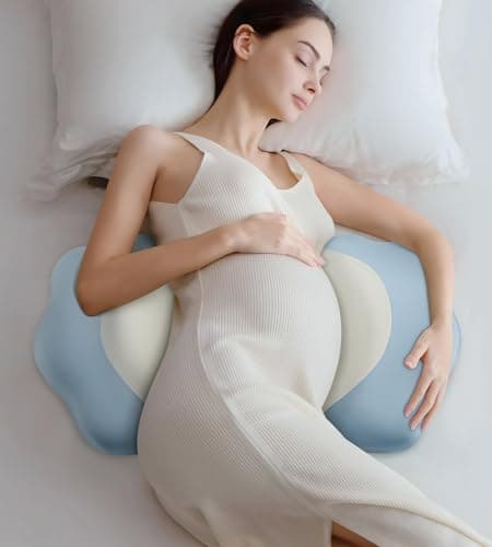 Pregnancy Pillows for Sleeping, Memory Foam Maternity Pillow Support for Back Belly HIPS, Adjustable Travel Wedge Pillow for Pregnant Women, Side Spleeping Pregnant Pillows with Cooling Pillowcase - Image 1