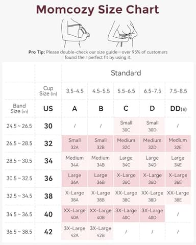 Momcozy Nursing Bras for Breastfeeding, Seamless Ultra Comfort Maternity Bra, Natural Shape, Pregnancy Sleep Bralette - Image 5