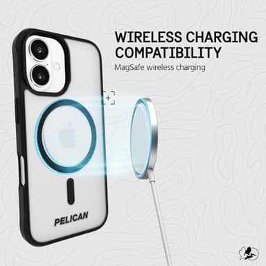 Pelican Ranger iPhone 16 Case [Compatible with MagSafe] Rugged Magnetic Phone Case with 12ft Military-Grade Drop Protection - Heavy Duty Phone Cover for iPhone 16 - Frosted Clear - Image 7