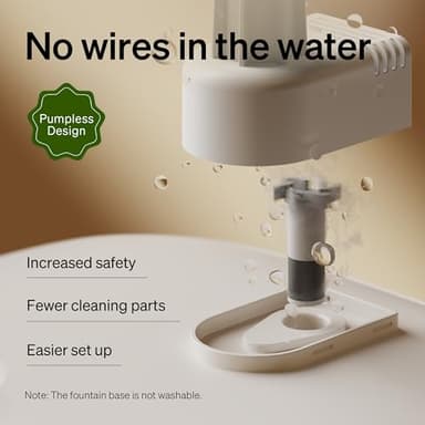 PETLIBRO RFID Multi Cats Water Fountain with Cat Recognition & Hydration Monitoring, Pump-Free Auto Cat Water Dispenser, Large Capacity 101oz/3L, 2.4G Wi-Fi APP Control Cat Fountain x2 Collar Tags - Image 7