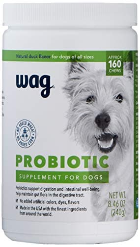 Amazon Brand - Wag Probiotic Supplement Chews for Dogs, Supports Digestive Health and Gut Flora, Natural Duck Flavor, 160 Count, Pack of 1 - Image 5