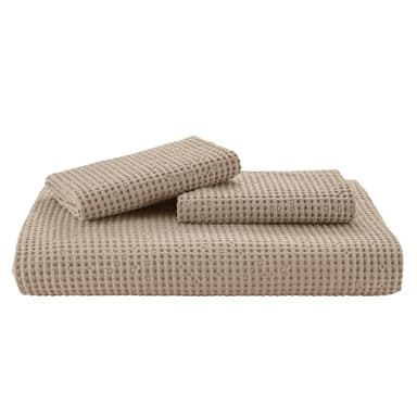 Bedsure Cotton Duvet Cover Queen - 100% Cotton Waffle Weave Khaki Duvet Cover Queen Size, GentleSoft™ and Breathable Tan Bedding Set for All Season, 3 Pieces, 90"x90" - Image 9