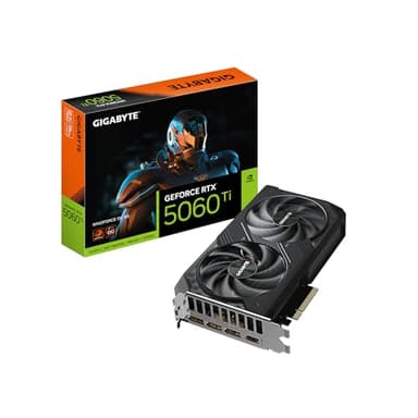 GIGABYTE GeForce RTX 5060 Ti WINDFORCE OC 8G Graphics Card, 8GB 128-bit GDDR7, PCIe 5.0, WINDFORCE Cooling System, GV-N506TWF2OC-8GD Video Card - Image 1