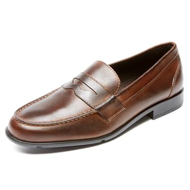 Rockport mens Classic Penny Loafer, Dark Brown, 9.5 - Image 1