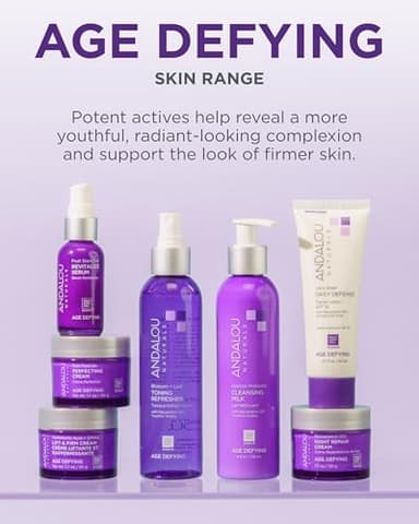 Andalou Naturals Age Defying Ultra Sheer Daily Defense Mineral Sunscreen SPF 30 | Face Lotion with Zinc Oxide | Lightweight Anti-Aging Sun Protection | 2.7 fl oz - Image 6