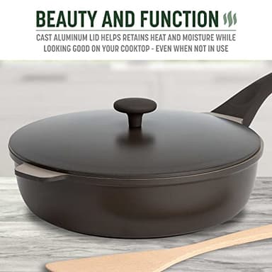 Goodful All-in-One Pan, Multilayer Nonstick, High-Performance Cast Construction, Multipurpose Design Replaces Multiple Pots and Pans, Dishwasher Safe Cookware, 11-Inch, 4.4-Quart Capacity, Graphite - Image 7