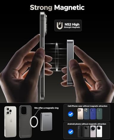 ORICO 2TB Magnetic Portable SSD, Metal Body, 4K 120 fps ProRes HDR Record and Store, Up to 460MB/s, USB C&A 2 in 1 Cable, External SSD Compatible with iPhone 16 Pro Max, Tablet, Computer - K5PLUS - Image 2