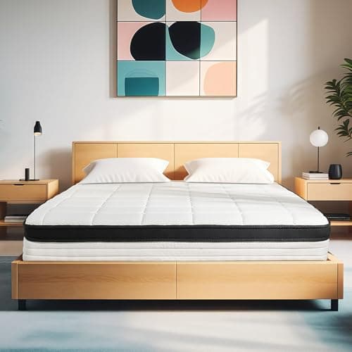 KUDSQ Full Mattresses, 10 Inch Full Size Mattress in a Box, Hybrid Memory Foam Mattress Full Size Bed with Pocket Spring for Pressure Relief & Quiet Sleep, Medium Firm, Fiberglass Free/CertiPUR-US - Image 1