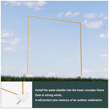 Lfory Square Balloon Arch Stand, 6.6x6.6 FT Metal Backdrop Frame Gold, Arcos Para Decoracion De Fiestas, Square Backdrop Stand for Birthday Party Bridal Shower Photo Background Decoration - Image 7