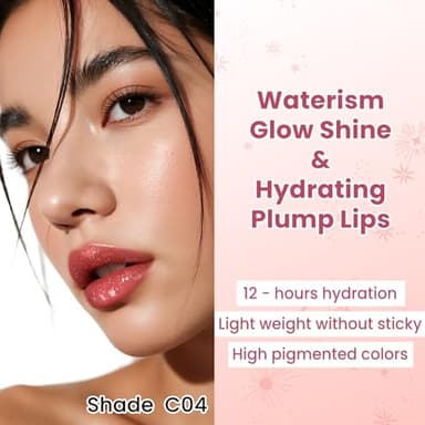 CATKIN Glossy Lip Balm Ultra Hydating Glow Lip Tinted Jelly Plump Melting Balm Shea Butter Repair Soothing For Dry Lips Dewy Finished 0.12 oz C04 PEONY - Image 3