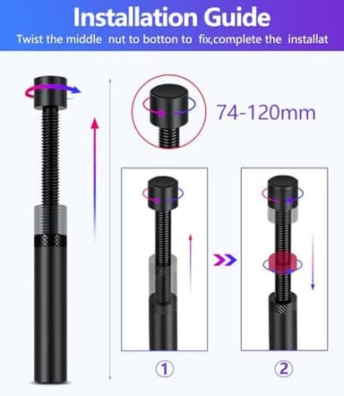 GPU Support Bracket, Gpu Anti Sag Bracket, Graphics Card GPU Brace Support, Video Card Sag Holder Bracket, GPU Stand with Magnet & Non-Slip Sheet, L(74-120mm - Image 5