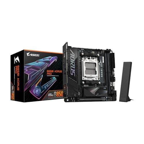 GIGABYTE B850I AORUS PRO AMD AM5 LGA 1718 Motherboard, Mini-ITX, DDR5, 2X M.2, PCIe 5.0, USB-C, WIFI7, 2.5GbE LAN, EZ-Latch, 5-Year Warranty - Image 1