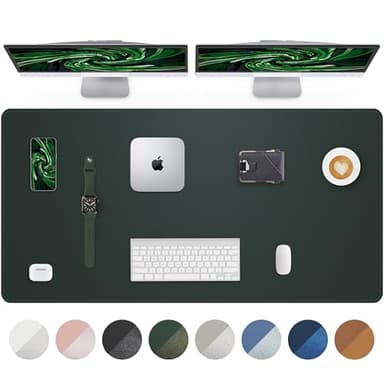 Large Desk Mat55 x24 - Premium Non-Slip Desk Pad, Waterproof and Scratch-Resistant Office Desk Protector, Large Desk pad Workspace Mat for Home and Office(Dark Green) - Image 1