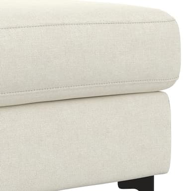 SIMPLIHOME Ava Ottoman in 100% Recycled Polyester Tightly Woven Performance Fabric, Cream, 36-inch Wide, Mid-Century Modern Style Multipurpose Table or Footrest Ottoman, Assembled,for Living Room - Image 9