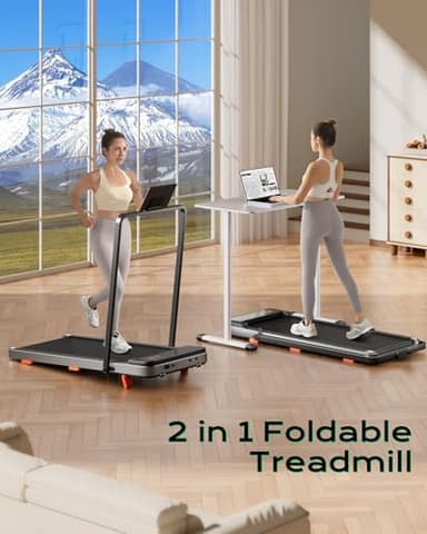 TREAFLOW Walking Pad,Treadmill with Incline for Home Office, 2.5HP Portable Under Desk Treadmill with 265 Lbs Capacity,Remote Control, Led Display - Image 3