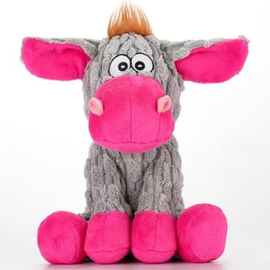 loncoldy Plush Chew Toys for Large Dogs, Tough Crinkle Stuffed Animal Squeaky Interactive Toys for Small Medium Large Dogs, Keep Them Busy, Big Pet Toys - Image 1
