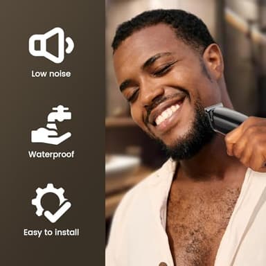 SHPAVVER Beard Trimmer for Men: Professional Barber Hair Clippers - 16-in-1 Cordless Grooming Kit - Waterproof Electric Razor with Turbo Speed & Precision Blades - Image 5