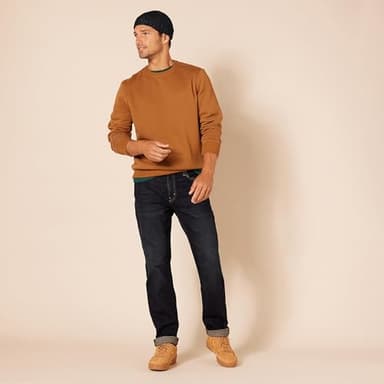 Amazon Essentials Men's Fleece Crewneck Sweatshirt - Nutmeg, Small (Available in Big & Tall Sizes) - Image 5