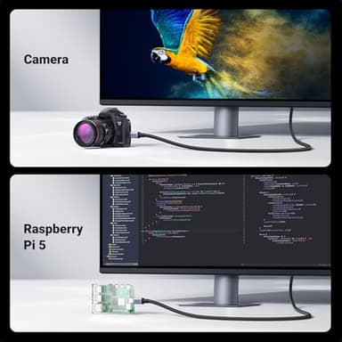 UGREEN 8K Micro HDMI to HDMI Cable 6.6FT, 2.1 Aluminum Shell Braided 48Gbps Ultra High Speed 8K@60Hz, 4K@240Hz Support HDR eARC Dolby Compatible with GoPro Raspberry Pi 5 Camera Nikon - Image 6