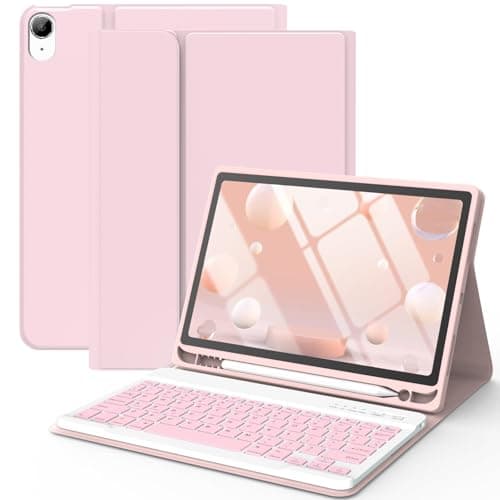 Keyboard Case for iPad Air 11-inch M3/M2/Air 5th/ 4th Generation- Detachable Bluetooth Keyboard Case with Pencil Holder - Flip Stand Cover for iPad Air 11"(2025&2024) /Air 5 2022/Air 4 2020/Pro 11 1st - Image 1