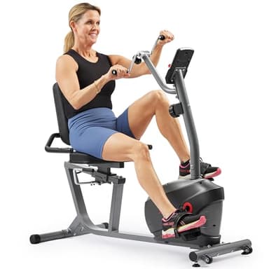 Sunny Health & Fitness Smart Magnetic Recumbent Bike with Hand Cycle - SF-RB423034 - Image 1