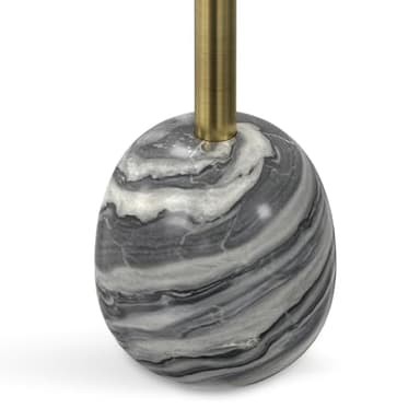 SIMPLIHOME Melene Modern Contemporary 12 inch Wide Metal Side Table in Gold/Grey for The Living Room and Bedroom - Image 8