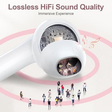 ZIUTY Earbuds, Ear Buds with Big Bass Stereo Sound, Lightweight Bluetooth Earbuds with 48 Hours - Image 3