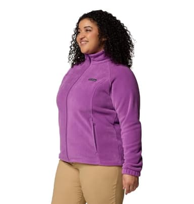 Columbia Women's Benton Springs Full Zip, Razzle, 2X - Image 3