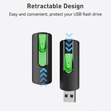Aiibe 128GB Flash Drive 5 Pack 128GB USB Flash Drives Thumb Drive 128 GB USB Drive USB 2.0 Memory Sticks Jump Drives 128G (5 Pack, Red Green Cyan Yellow Purple) - Image 3