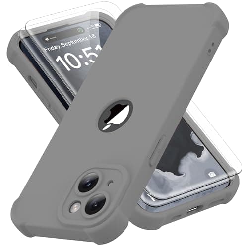 ORETECH for iPhone 15 Plus Case, with [2 x Screen Protectors] [15 Ft Military Grade Drop Test] [Full Camera Protection] 360° Full Body Shockproof Phone Case iPhone 15 Plus Cover 6.7" Space Grey - Image 1