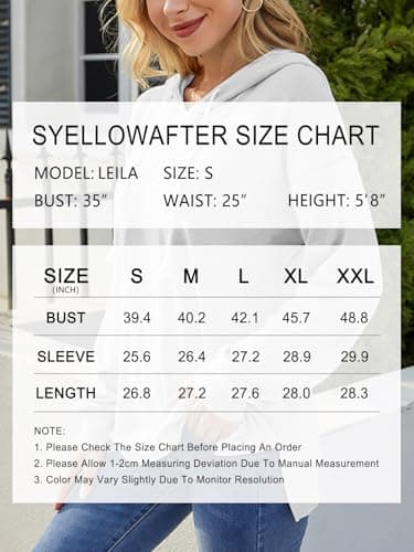 Women Long Sleeve Casual Warm Sweatshirt Relaxed Drawstring Hoodie Tunic Tops Fall Pullover Caramel Brown XX-Large - Image 6