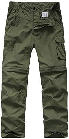 Kids' Cargo Pants, Boy's Casual Outdoor Quick Dry Waterproof Hiking Climbing Convertible Trousers #9016 - Image 3