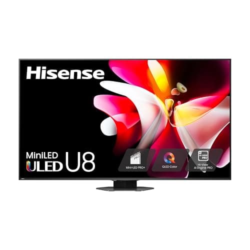 Hisense 85-Inch Class U8 Series Mini-LED ULED 4K UHD Google Smart TV (85U8N) - QLED, Dolby Vision IQ, Dolby Atmos, Full Array Local Dimming Pro, 144Hz Game Mode Pro, Alexa Compatibility - Image 1