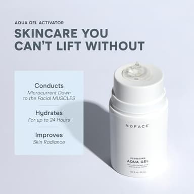NuFACE Aqua Gel Activator - Microcurrent Conductive Gel & Activator Powered by IonPlex & Hyaluronic Acid to Enhance Results of NuFACE Microcurrent Facial Device - Improves Skin Radiance (10 oz) - Image 2